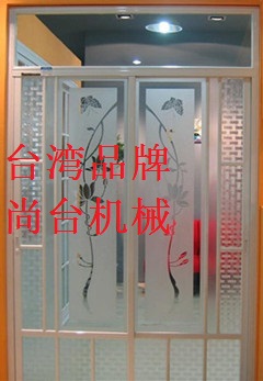 玻璃门喷砂效果图二
