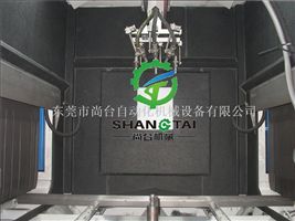 东莞长安尚台通过式喷丸机内部图 高压喷砂机