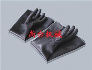 喷砂手套/加厚颗粒手套/橡胶加厚手套